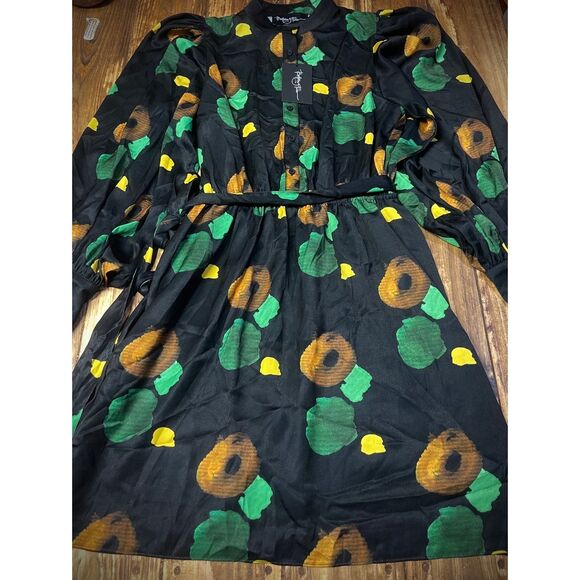 Brittany Fuson Abstract Print Long Sleeve Dress Size Small - Picture 1 of 6